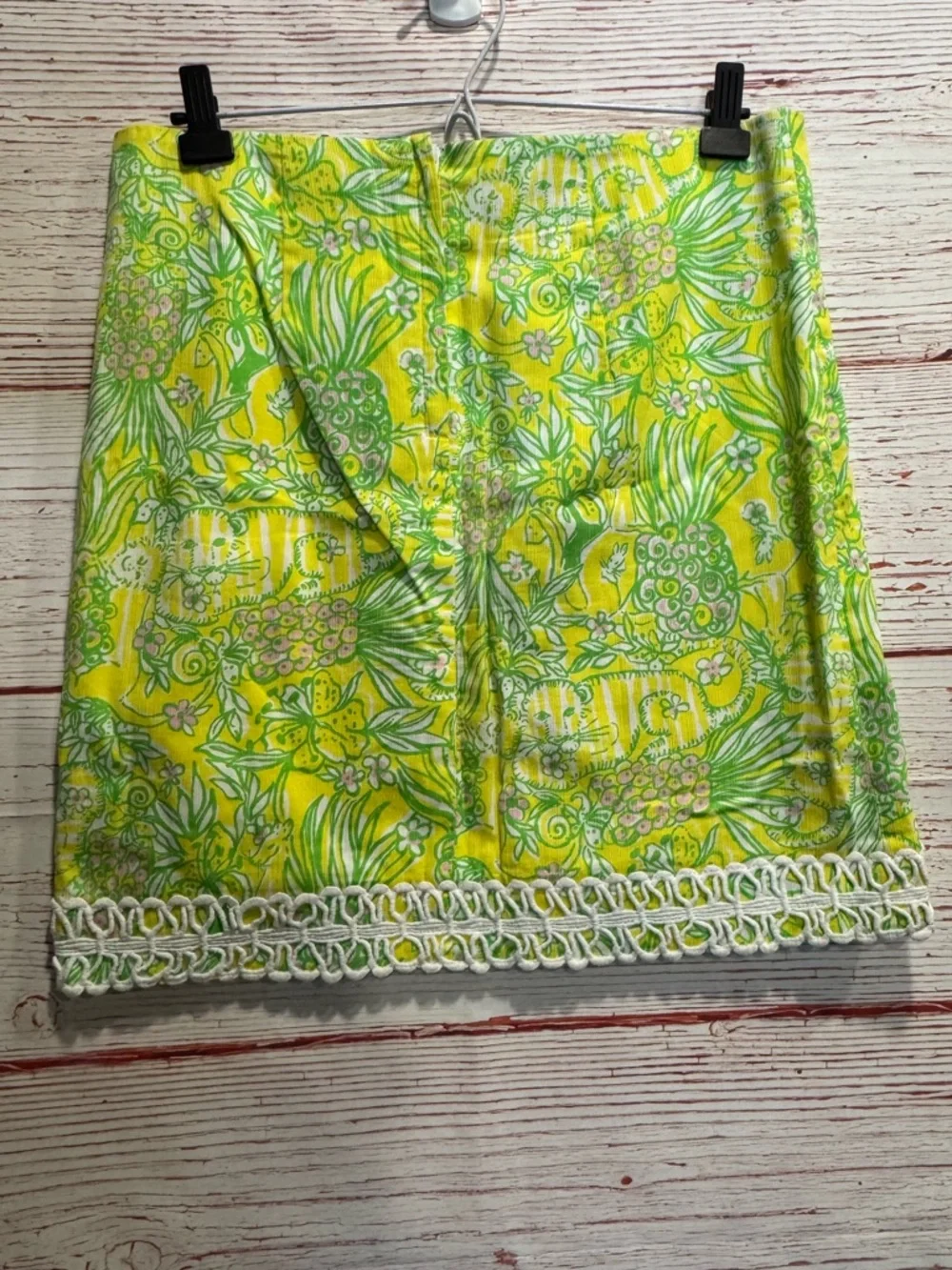 Lilly Pulitzer Lavender Skirt in Crazy Cat House Sz 4